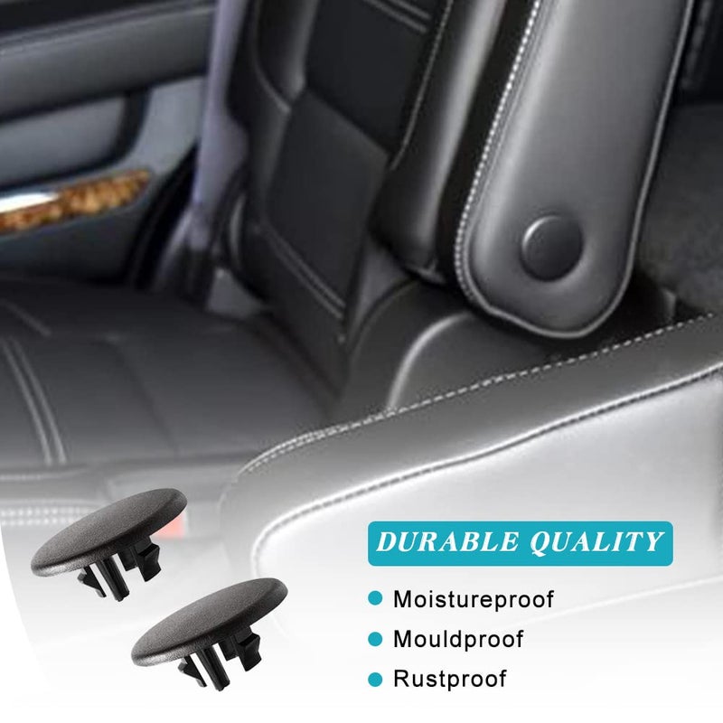 YIENAKFUN Armrest Cover Cap for 07-19 Chevy Tahoe Suburban Yukon Cadillac Escalade Seat Parts Replacement OEM GM 15279690 Rear Bucket Seats Arm Rest Handle Trim Bolt Vehicle Accessories (Black) - Image 3